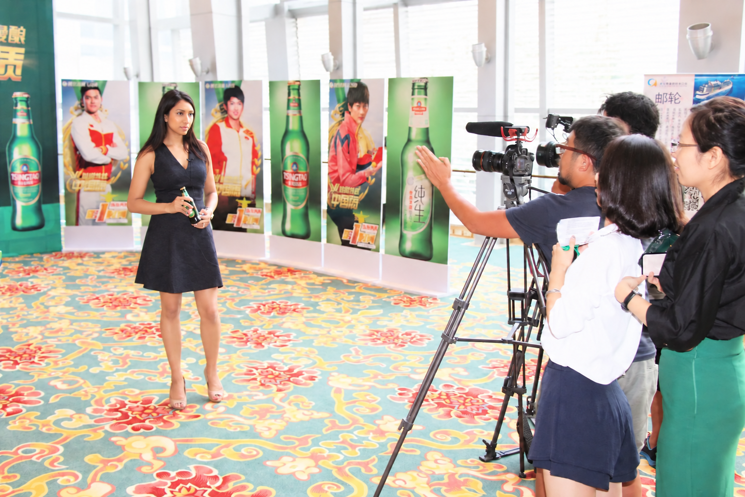 Kammy Chahal at a Tsingtao brand campaign shoot