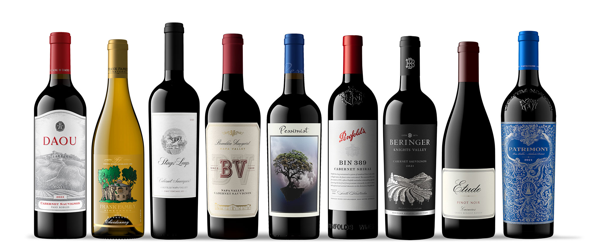 Treasury Wine Estates luxury wine portfolio bottle lineup